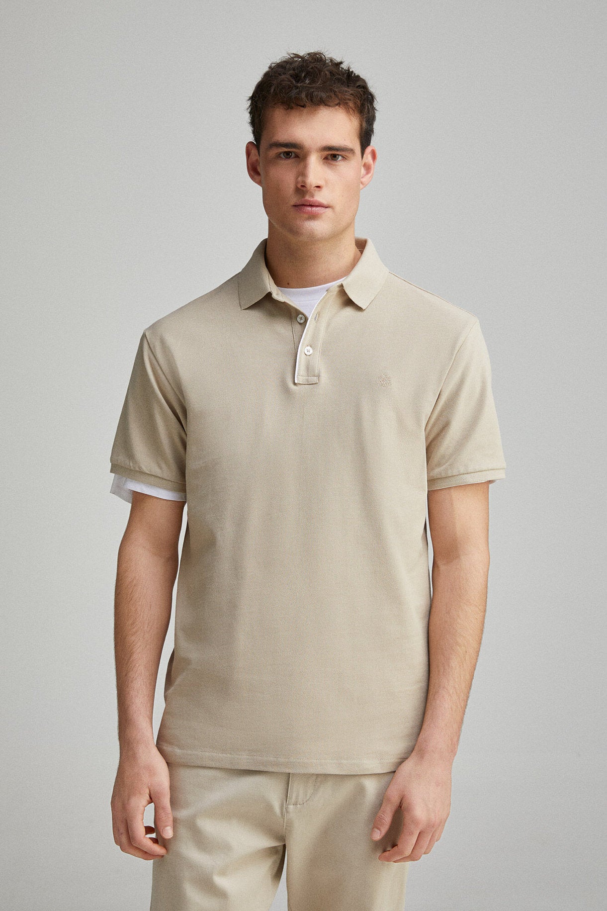 Springfield_Slim Fit Contrast PiquŽ Polo Placket_4589101_37_01