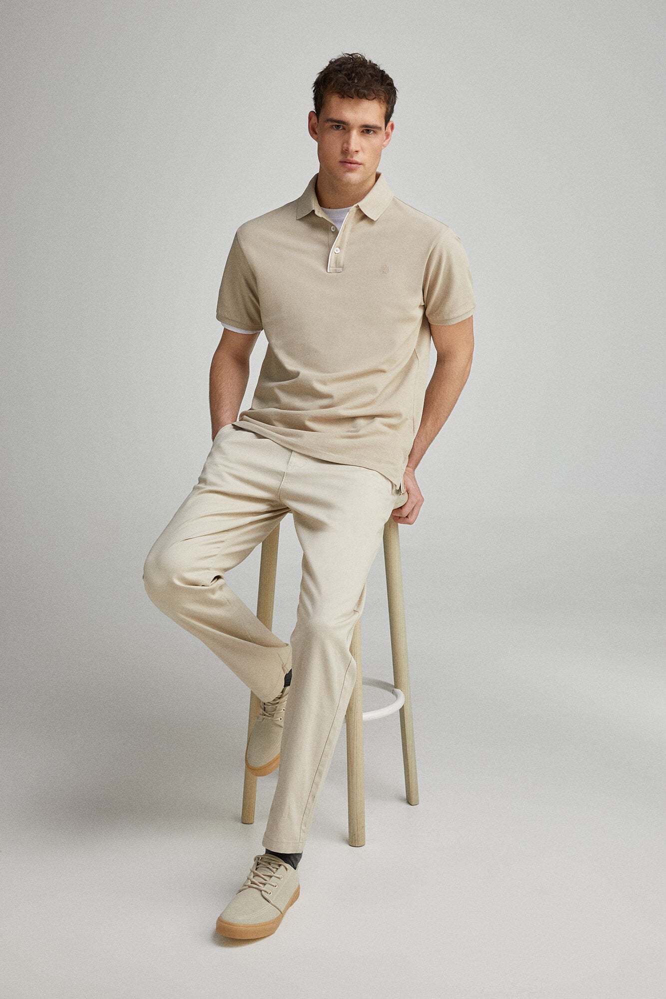 Springfield_Slim Fit Contrast PiquŽ Polo Placket_4589101_37_04