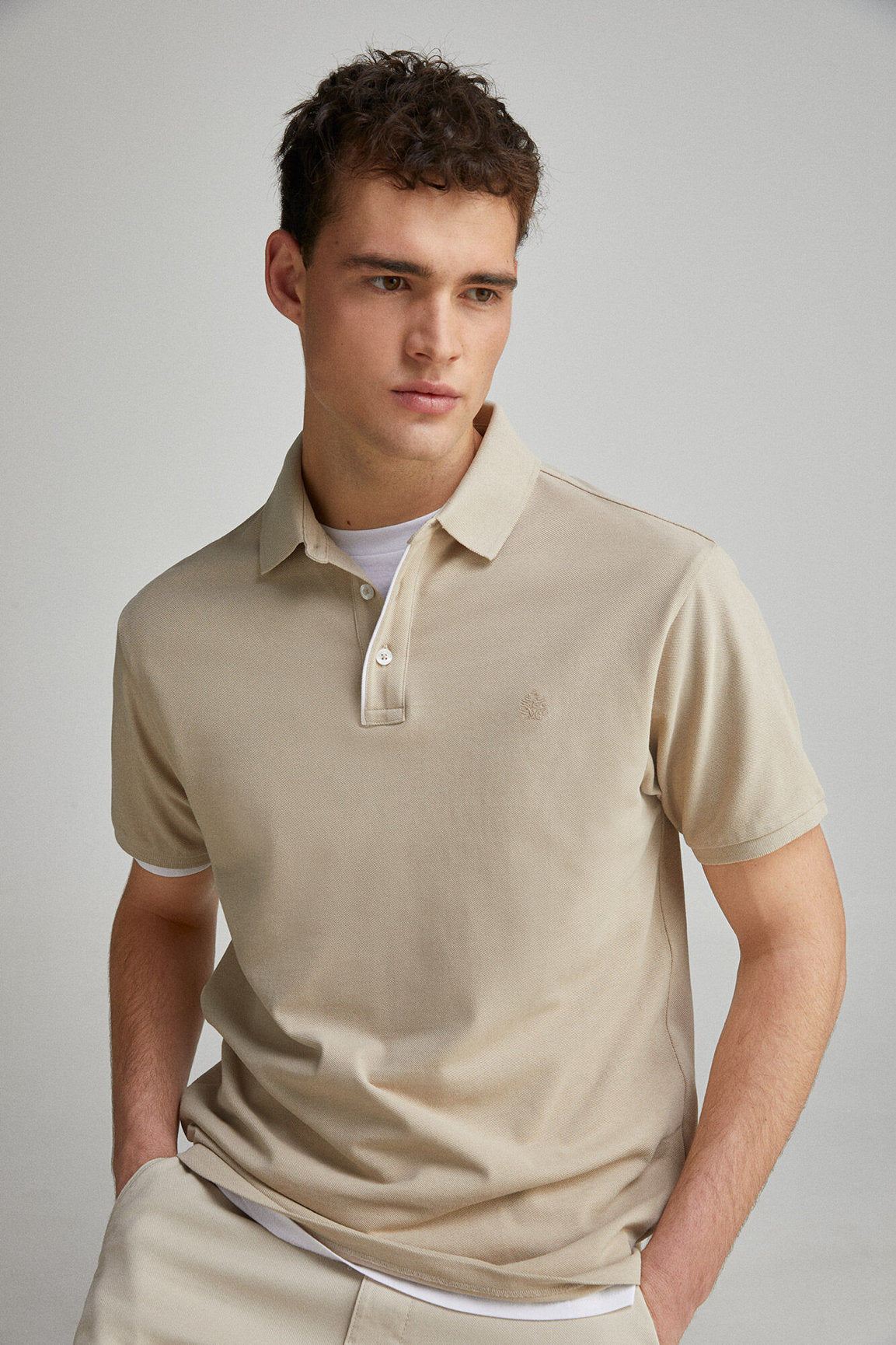 Springfield_Slim Fit Contrast PiquŽ Polo Placket_4589101_37_05
