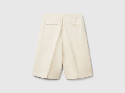 Benetton_Knee-Length Bermudas in Linen Blend_45BVD9026_152_05