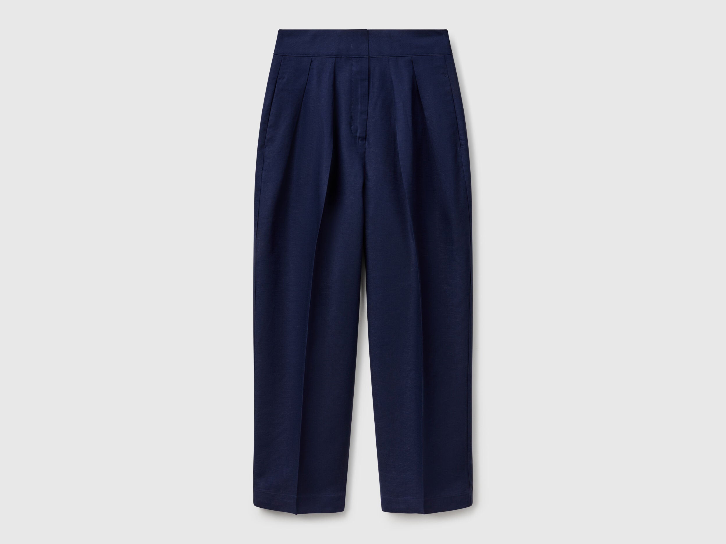 Benetton_Wide Trousers in Linen Blend_45BVDF09B_252_04