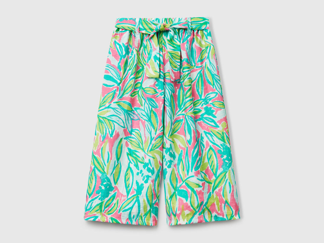Benetton_Palazzo Trousers with Tropical Print_45M6GF02E_73J_01