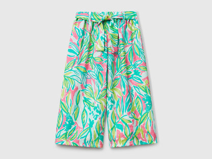 Benetton_Palazzo Trousers with Tropical Print_45M6GF02E_73J_01