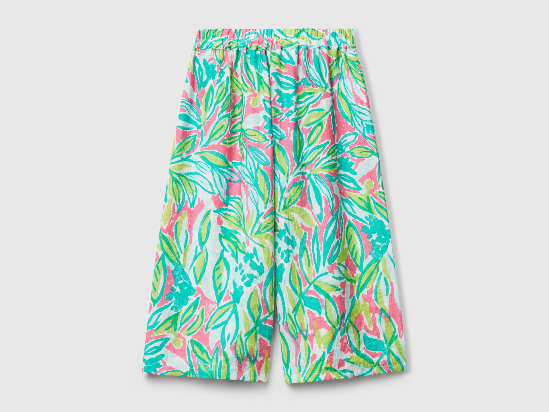 Benetton_Palazzo Trousers with Tropical Print_45M6GF02E_73J_02
