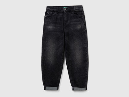 Benetton_Black_Balloon Fit Jeans_45ONCE046_800_01