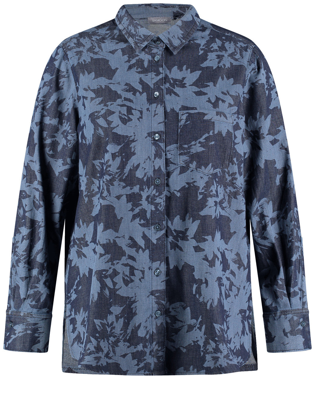 Samoon_Raw Blue Denim_Blouse 1/1 Sleeve_460008-84012_8999_01