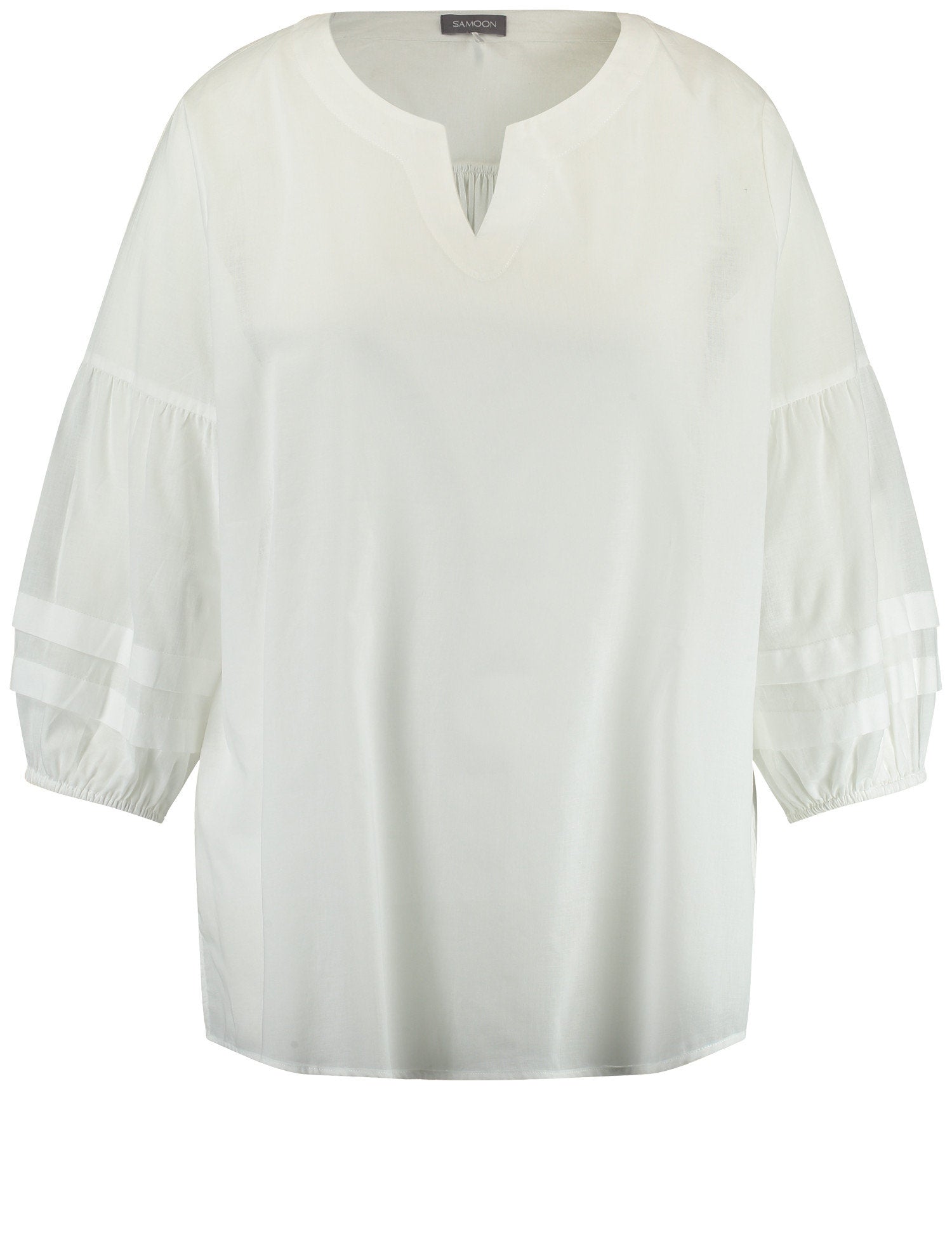 Lightweight Cotton Blouse With Balloon Sleeves_460031-21059_9600_05
