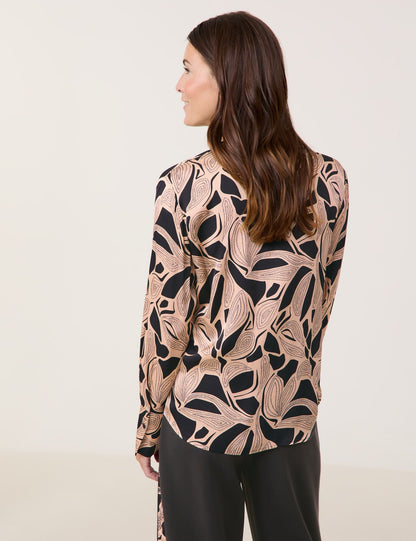 Sustainable Blouse with Allover Pattern_460031-31439_1143_06