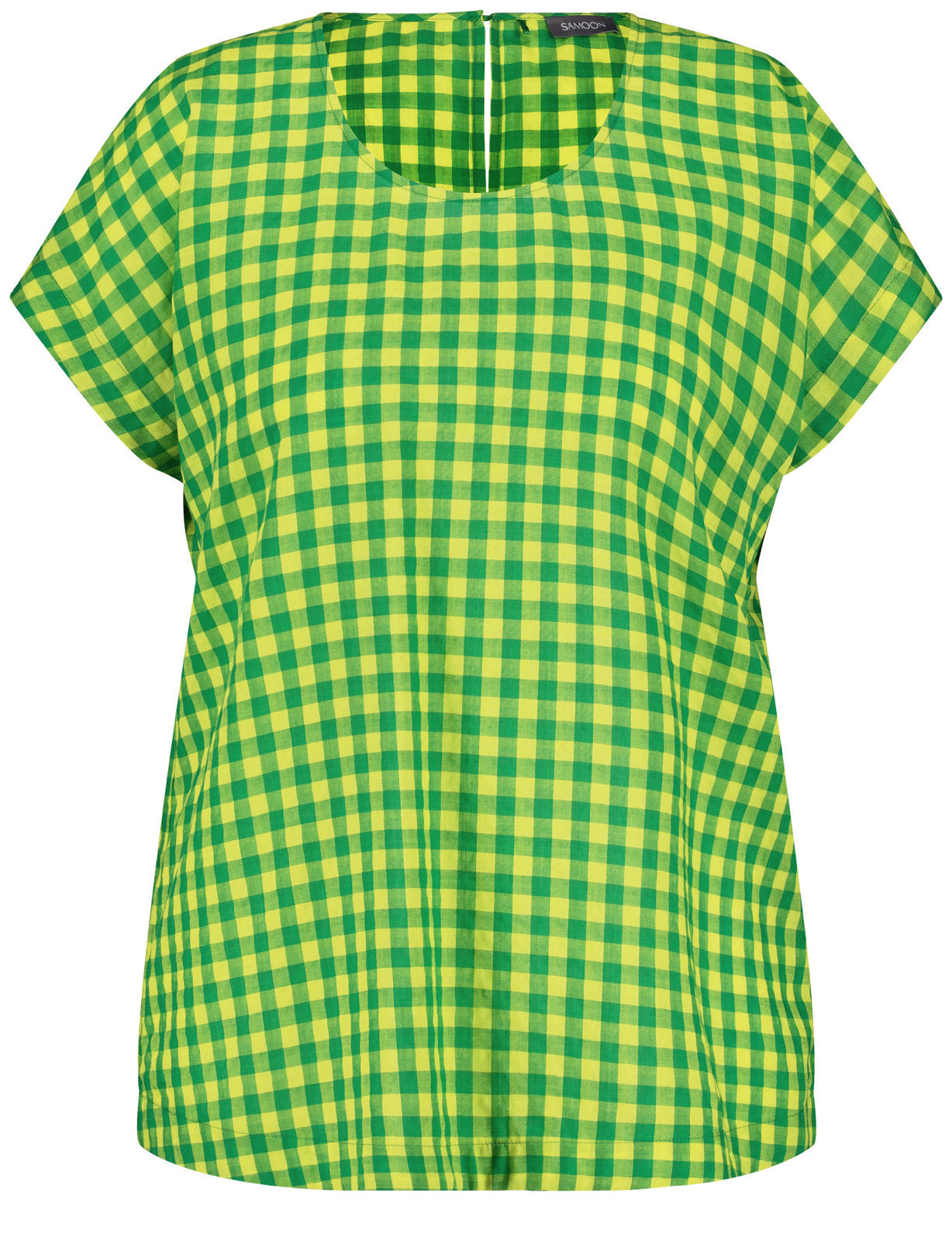Blouse Top With A Check Pattern_460036-21061_5092_05
