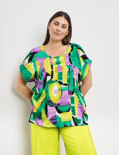 Blouse Top With A Colourful Print_460047-21064_5602_03