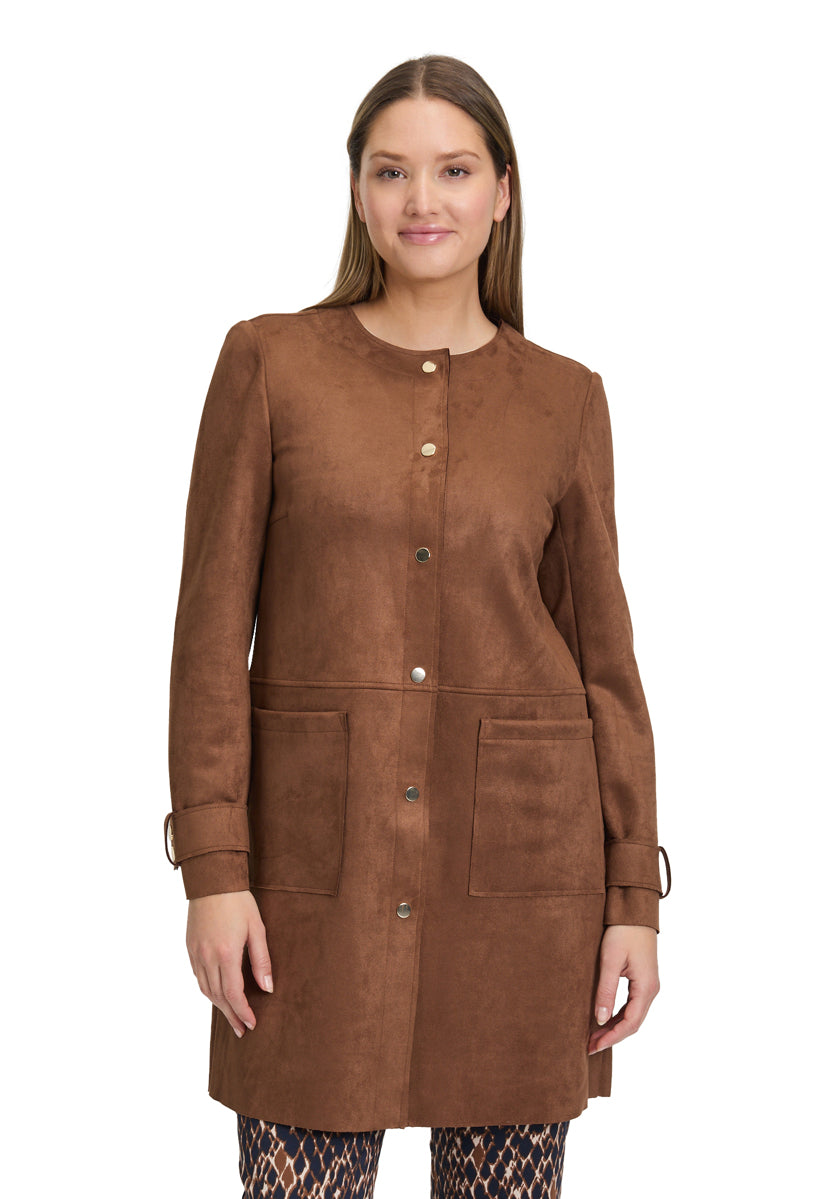 Betty Barclay_Classic Nougat_Blazer Jacket Long 1/1 Sleeve_4604-1178_7050_01