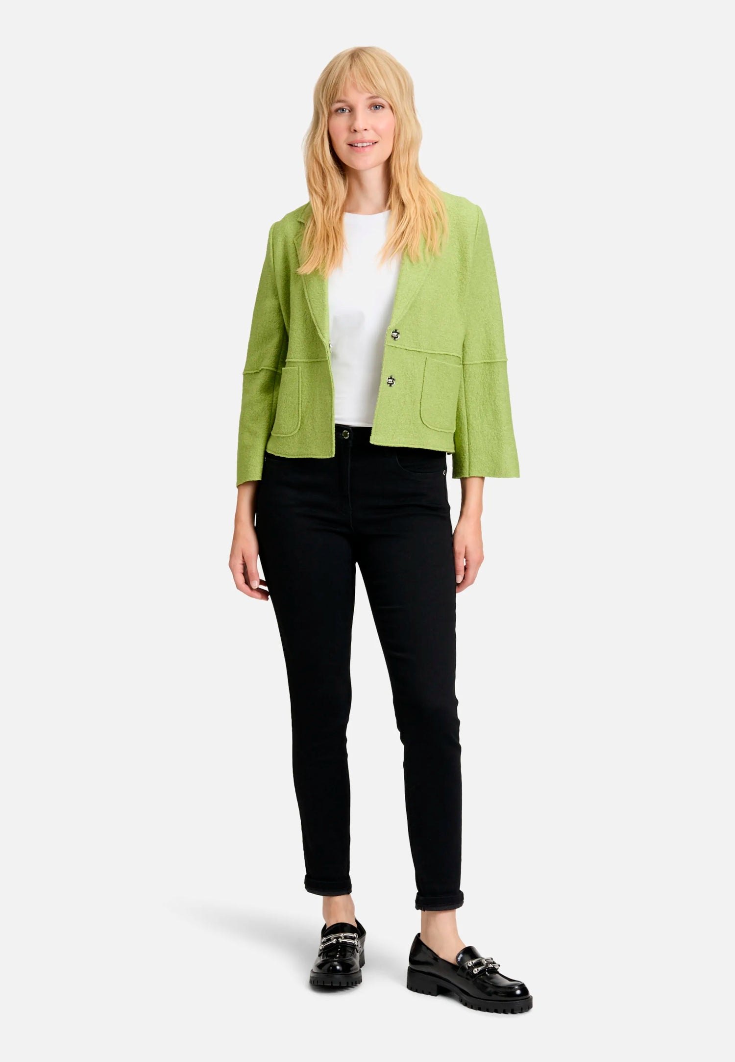 Betty Barclay_Fresh Moss_Blazer Jacket with Lapel Collar_4615-1802_5436_02