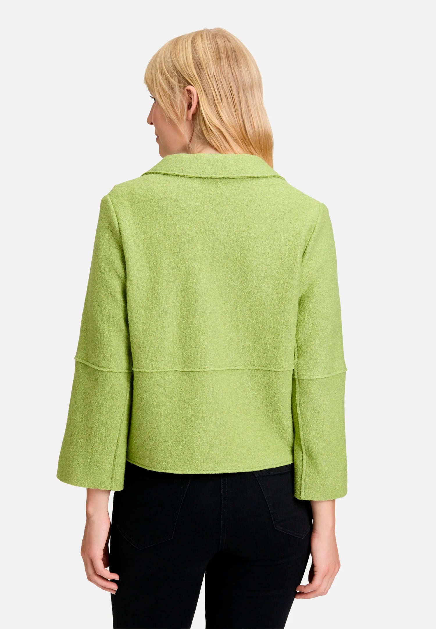 Betty Barclay_Fresh Moss_Blazer Jacket with Lapel Collar_4615-1802_5436_03