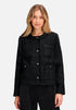 Betty Barclay_Black_Blazer Jacket with Fringe_4625-1652_9045_01