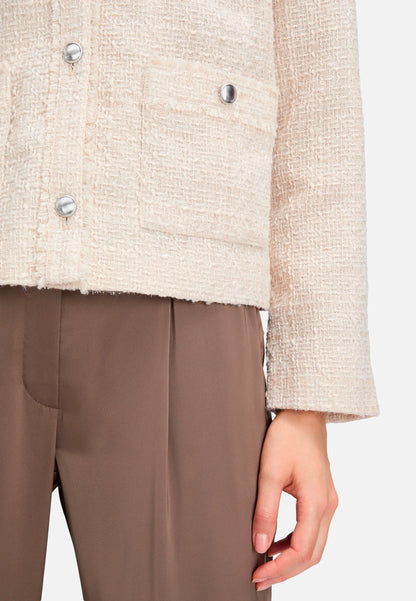 Betty Barclay_Beige_Blazer Jacket with Fringe_4625-1652_9104_08
