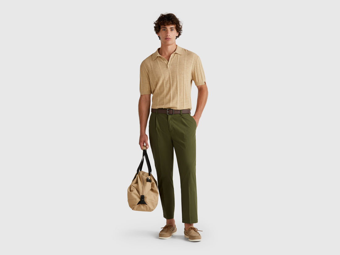 Benetton_Denim Trousers in Lightweight Cotton_462SUF04K_95Y_01