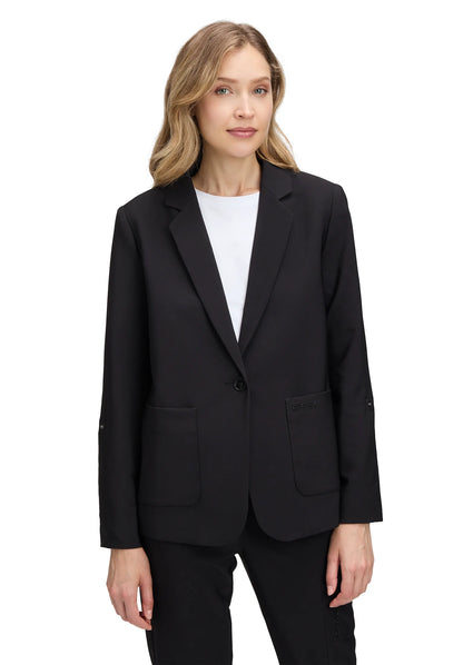 Betty Barclay_Black_Blazer Jacket Long 1/1 Sleeve_4635-2924_9045_01