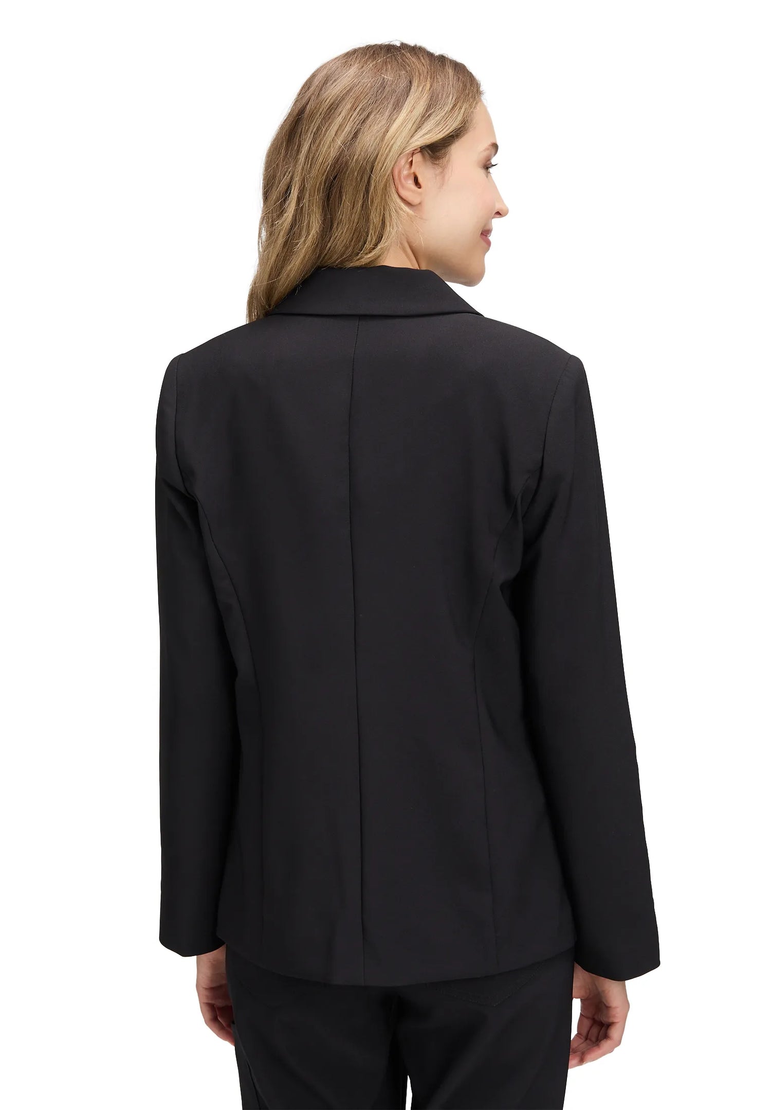 Betty Barclay_Black_Blazer Jacket Long 1/1 Sleeve_4635-2924_9045_03