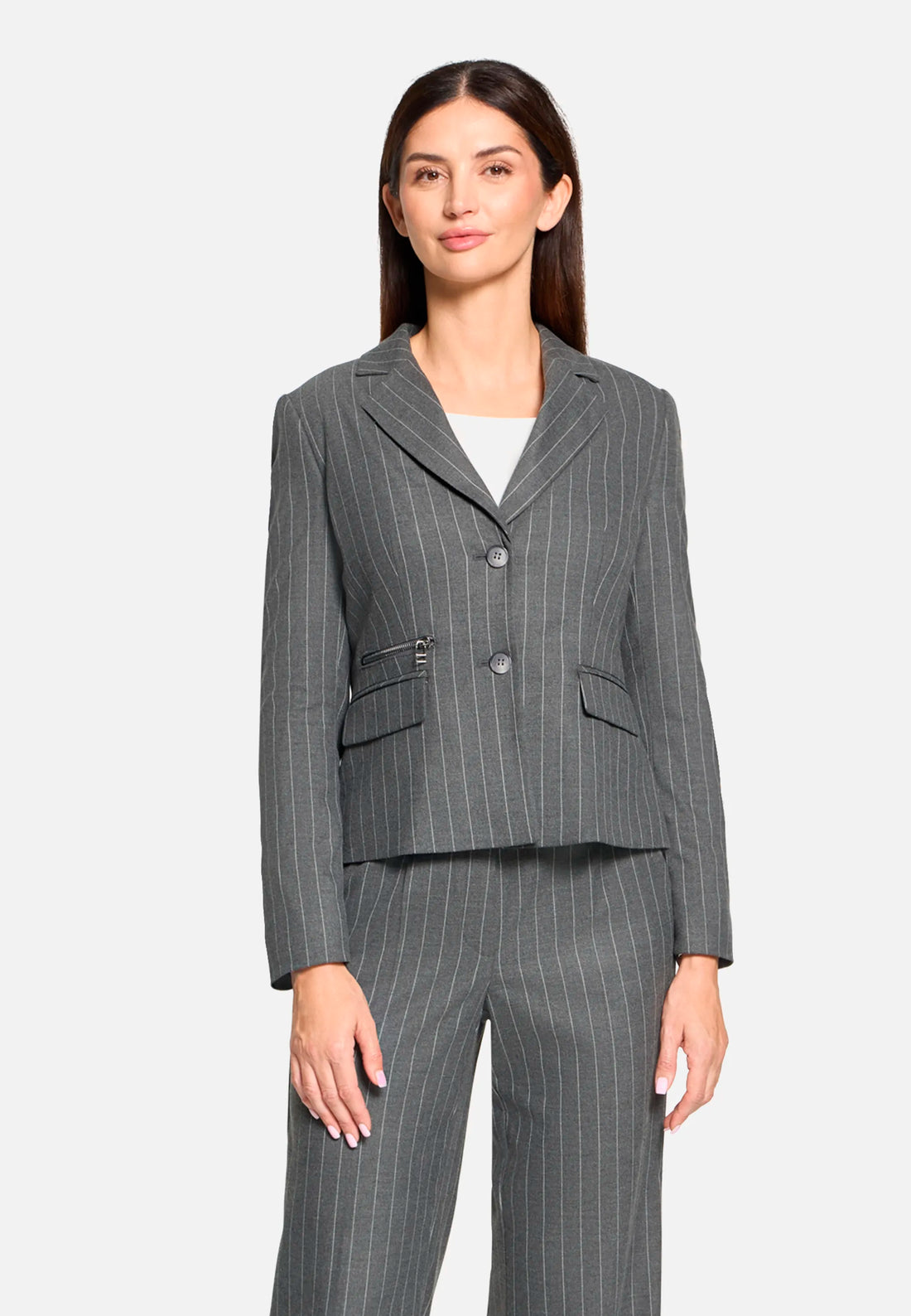 Betty Barclay_Grey_Short Blazer, Long Sleeves_4636-1622_9095_01