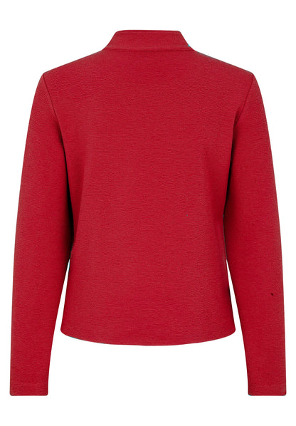 Betty Barclay_Red Scarlet_Sweat Jacket Short 1/1 Sleeve_4641-1498_4635_05