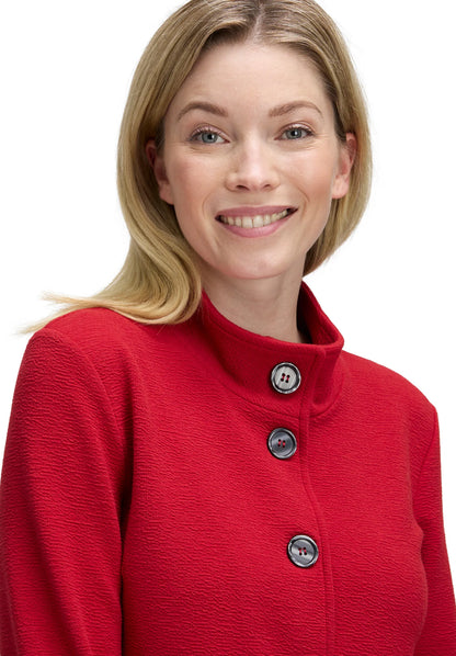 Betty Barclay_Red Scarlet_Sweat Jacket Short 1/1 Sleeve_4641-1498_4635_06