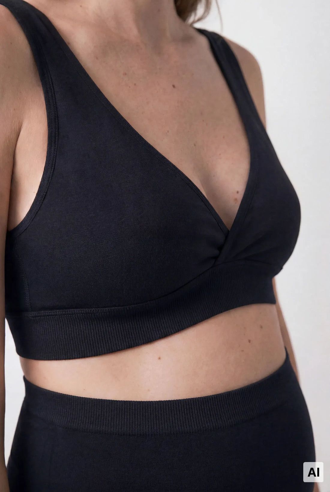 Women Secret Black Women Black Halterneck "Maternity" Bra Fantastic SKU: 4654623_01 Image 02