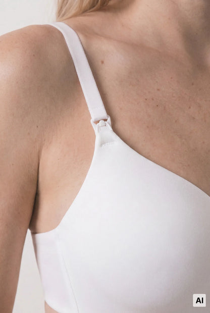 Women Secret White Women White Padded Triangle "Maternity" Bra LOVELY SKU: 4654630_99 Image 03