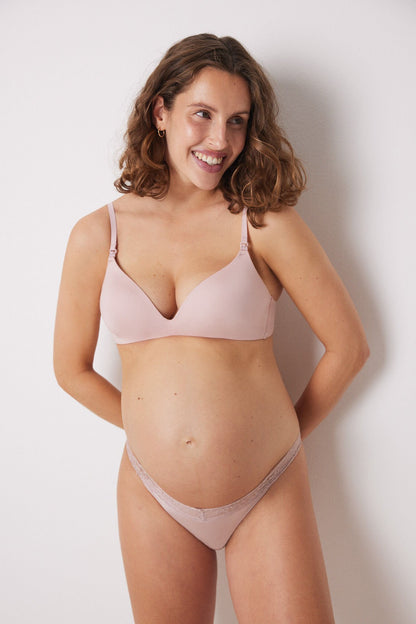 Lovely &quot;Maternity&quot; Pink Microfiber Bra_04