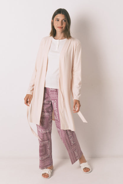 Women Secret_Pink_Robe Pink Ribbed Robe_4682690_71_03