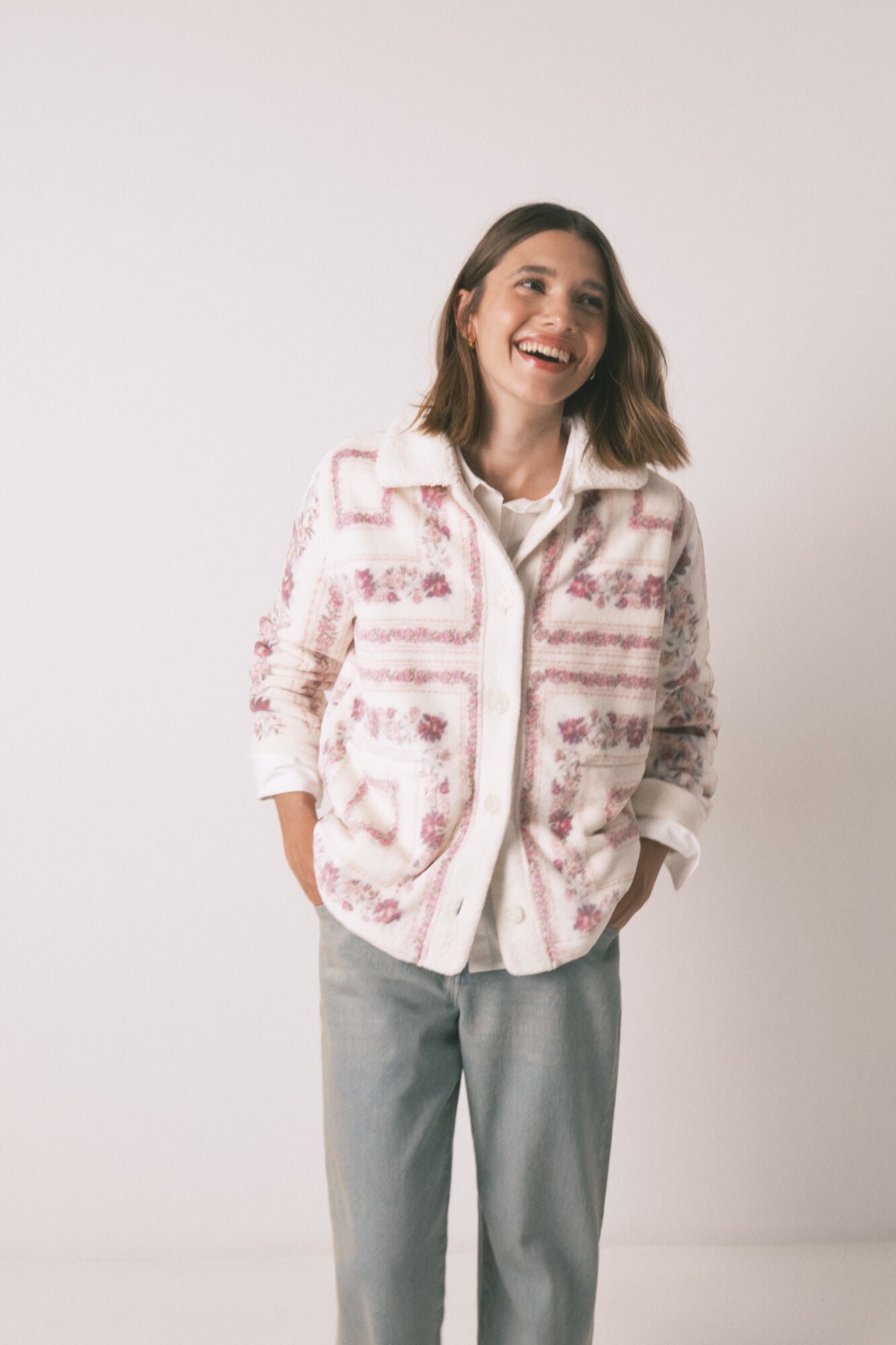 Women Secret_Pink_Pink Short Fleece Robe_4682691_71_01