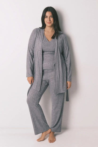 Women Secret_Medium Grey_Grey Jersey-Knit Midi Robe_4682693_46_01