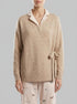 Women Secret_Light Brown_Pink Knit Short Plain Cardigan_4683596_32_00