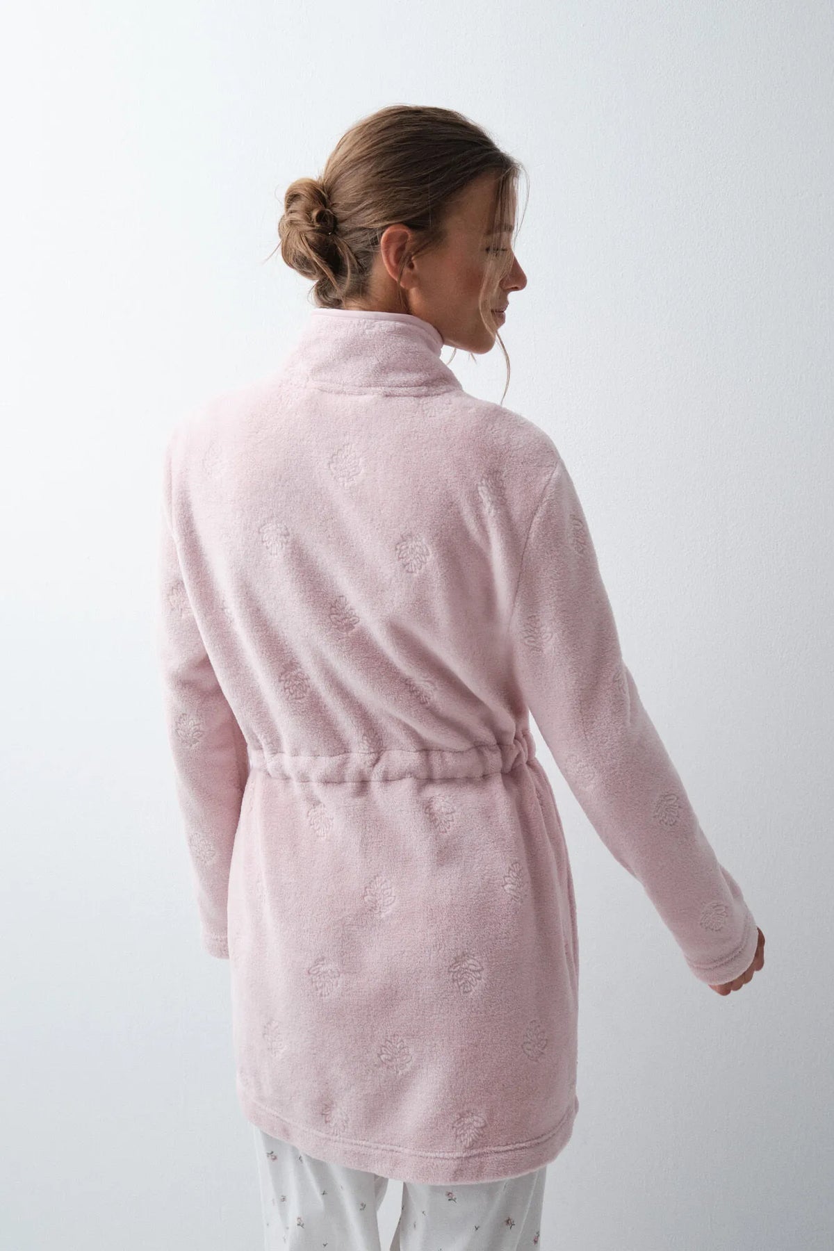 Women Secret Pink Women Pink Long Robe with Belt SKU: 4684180_71 Image 04