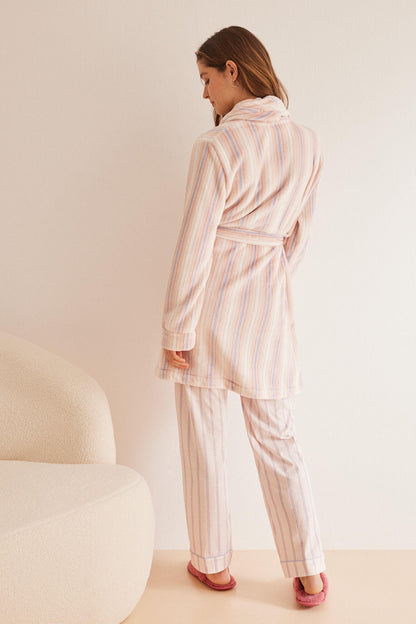 Knee-Length Striped Robe_4687501_98_05