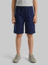 Benetton Dark Blue Boys Bermuda Shorts with Drawstring SKU: 46D6C904E_252 Image 00