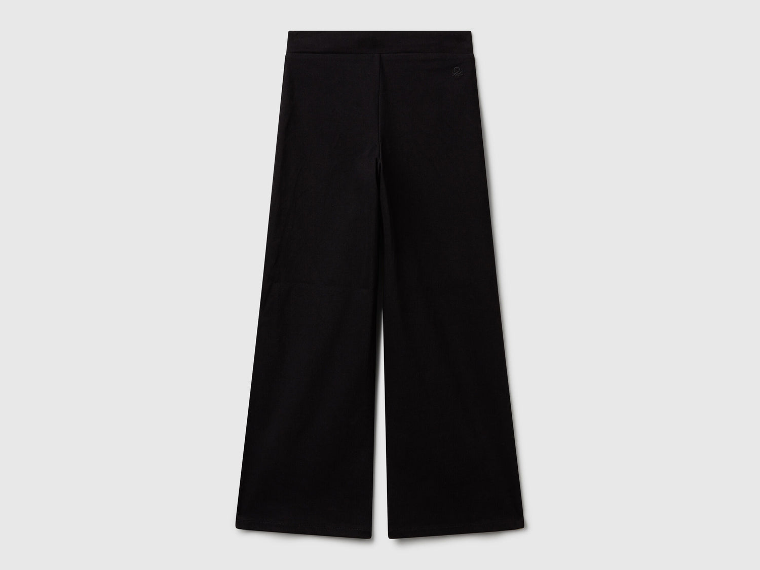 Benetton_Black_Wide Trousers in Stretch Cotton_46D6CE04C_100_02