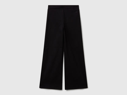 Benetton_Black_Wide Trousers in Stretch Cotton_46D6CE04C_100_02
