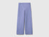 Benetton Violet Girls Wide-Leg Trousers in Stretch Cotton SKU: 46D6CE04C_19J Image 01