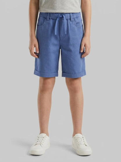 Benetton Air Force Blue Boys Stretch Twill Bermuda Shorts SKU: 46D6G9036_05N Image 00