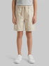 Benetton Beige Boys Stretch Twill Bermuda Shorts SKU: 46D6G9036_152 Image 00