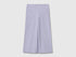Benetton Lavender Girls Wide-Leg Trousers in Stretch Cotton SKU: 46D6GF034_19B Image 01