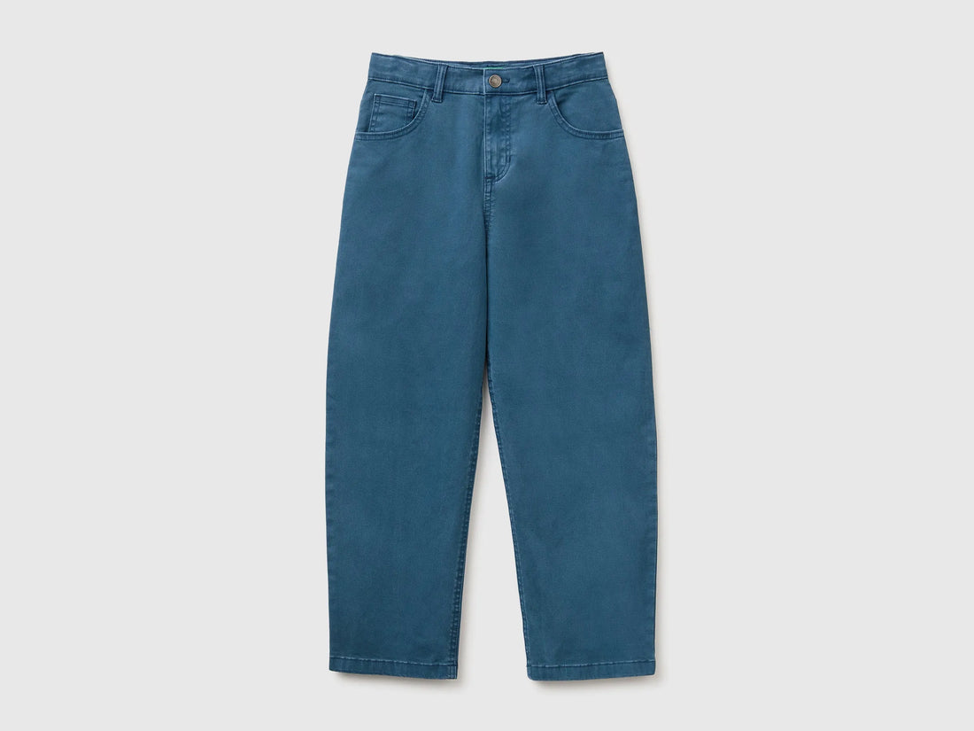 Benetton Dark Blue Boys Five-Pocket Trousers SKU: 46F5CE04W_97T Image 01