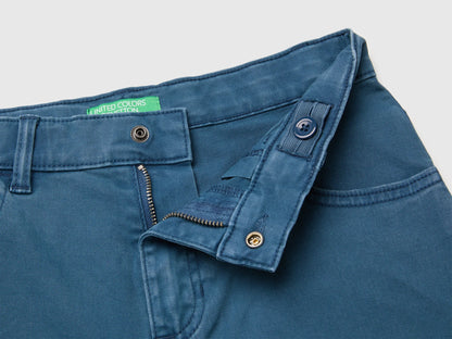 Benetton Dark Blue Boys Five-Pocket Trousers SKU: 46F5CE04W_97T Image 03