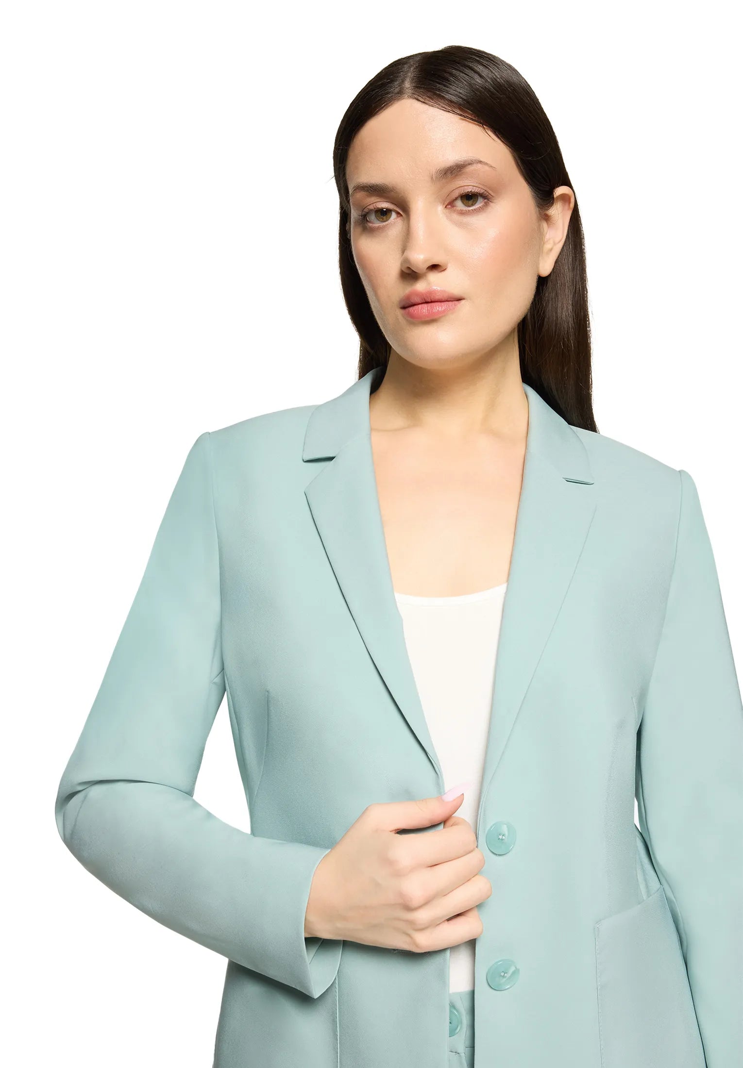 Betty Barclay Gray Mist Women Long-Sleeved Blazer Jacket SKU: 4707-1080_8270 Image 06