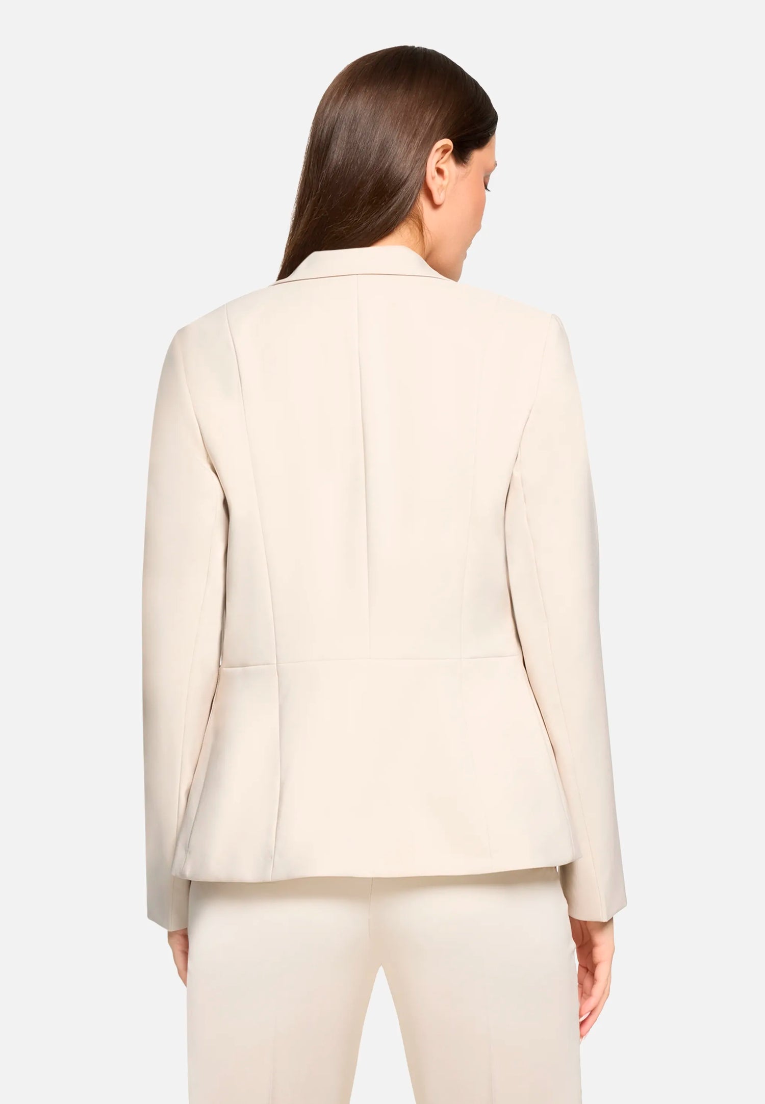Betty Barclay Light Beige Women Long-Sleeved Blazer Jacket SKU: 4707-1080_9106 Image 03