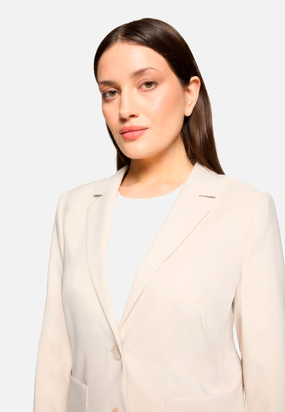 Betty Barclay Light Beige Women Long-Sleeved Blazer Jacket SKU: 4707-1080_9106 Image 06