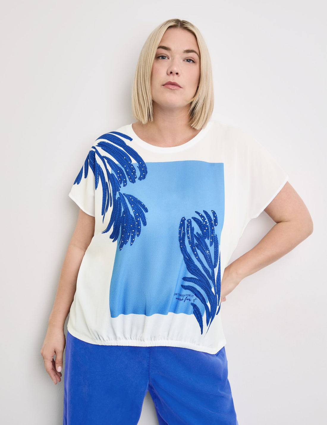 Blouse Shirt With Material Mix_471043-26205_9602_01