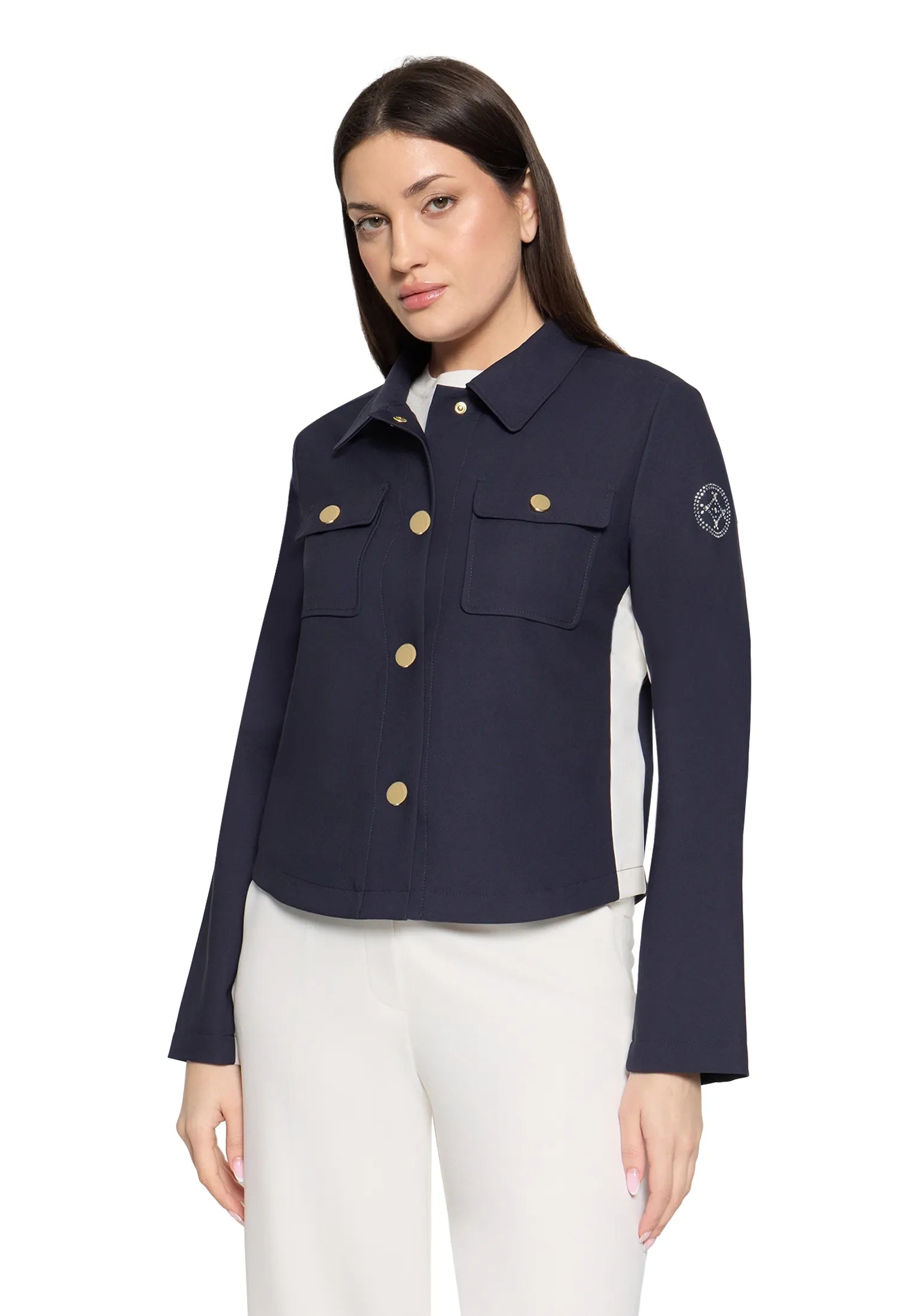 Betty Barclay Dark Sky Women Overshirt with Pockets SKU: 4713-2924_8345 Image 01