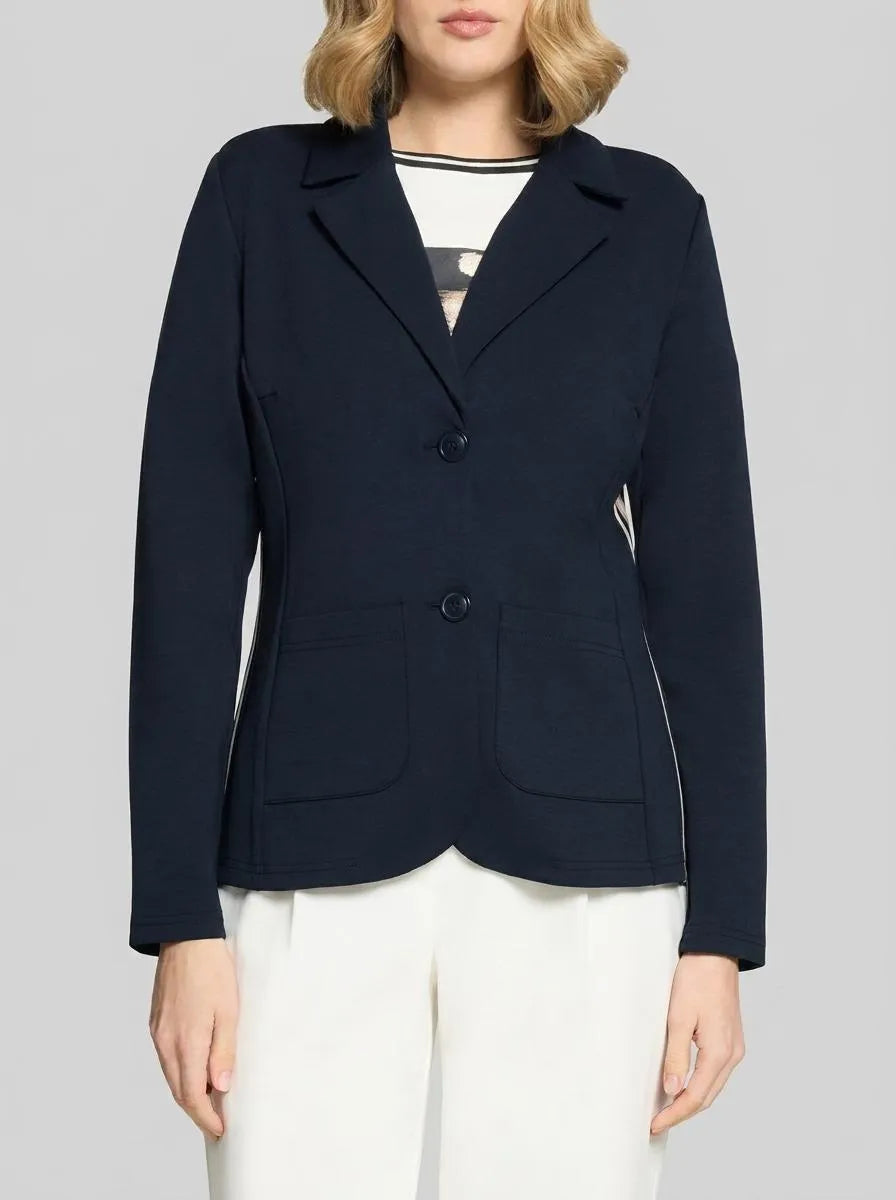 Betty Barclay Dark Sky Women Short Blazer with Patch Pockets SKU: 4715-1761_8345 Image 00
