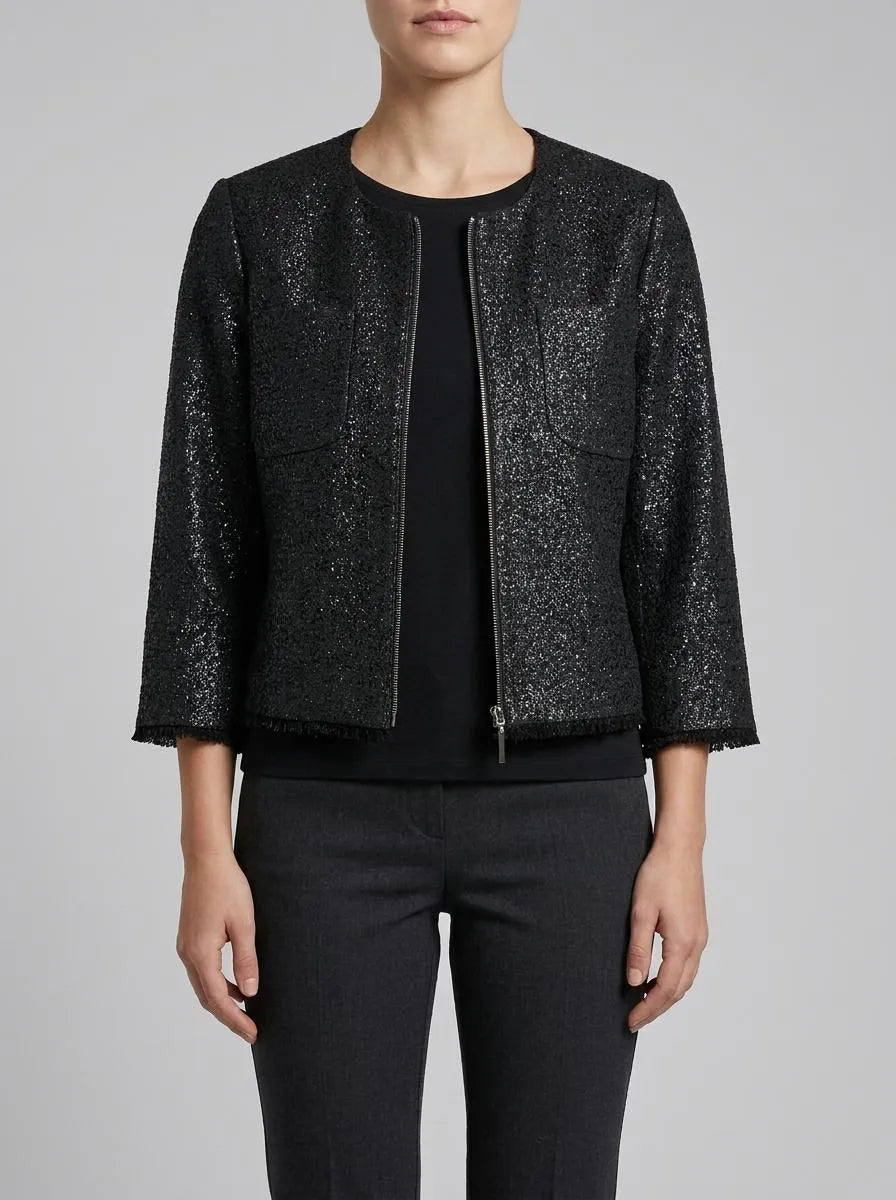 Betty Barclay Black Women Blazer Jacket Long 3/4 Sleeve SKU: 4720-1615_9045 Image 00